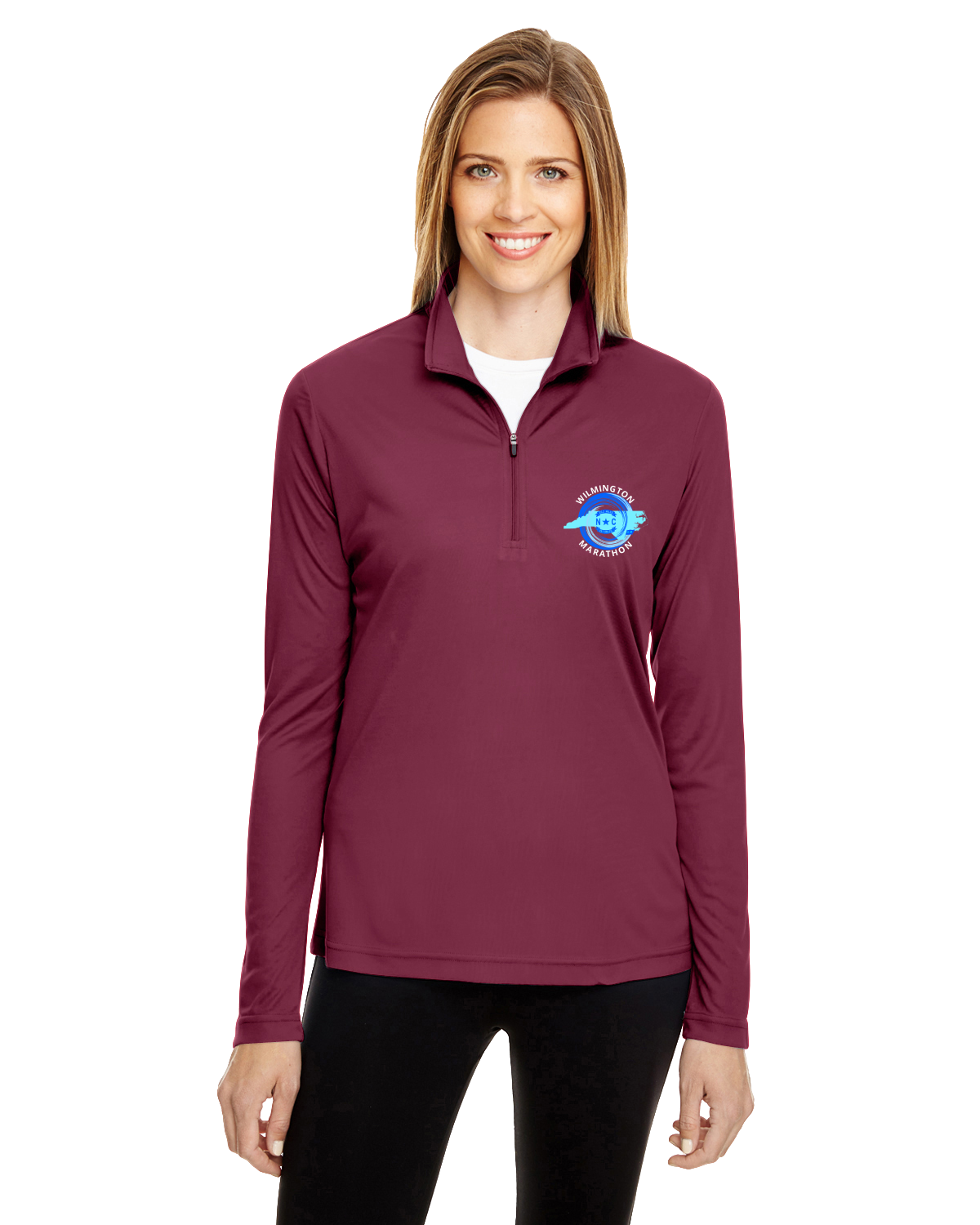 Wilmington Marathon Ladies' Performance Zone Quarter Zip