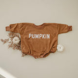 Pumpkin Sweatshirt Romper