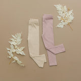 Cozy Ribbed Bamboo Leggings for Kids - Multiple Colors