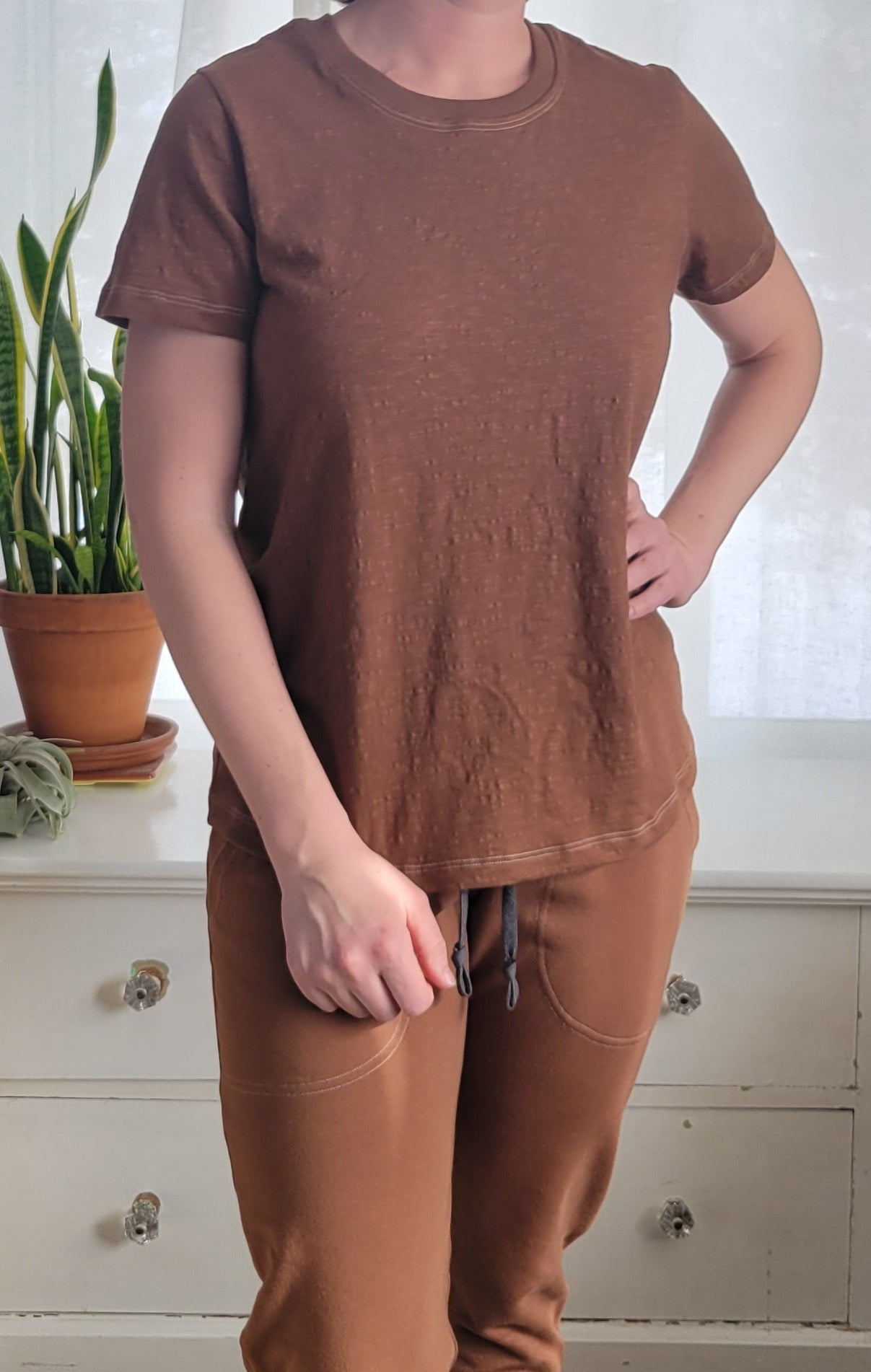 Womens Lounge Set - Chocolate