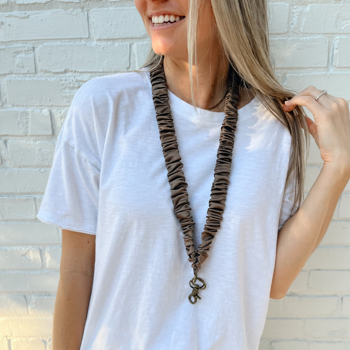 Dark Brown Lanyard