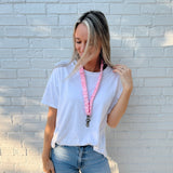 Pale Pink Lanyard