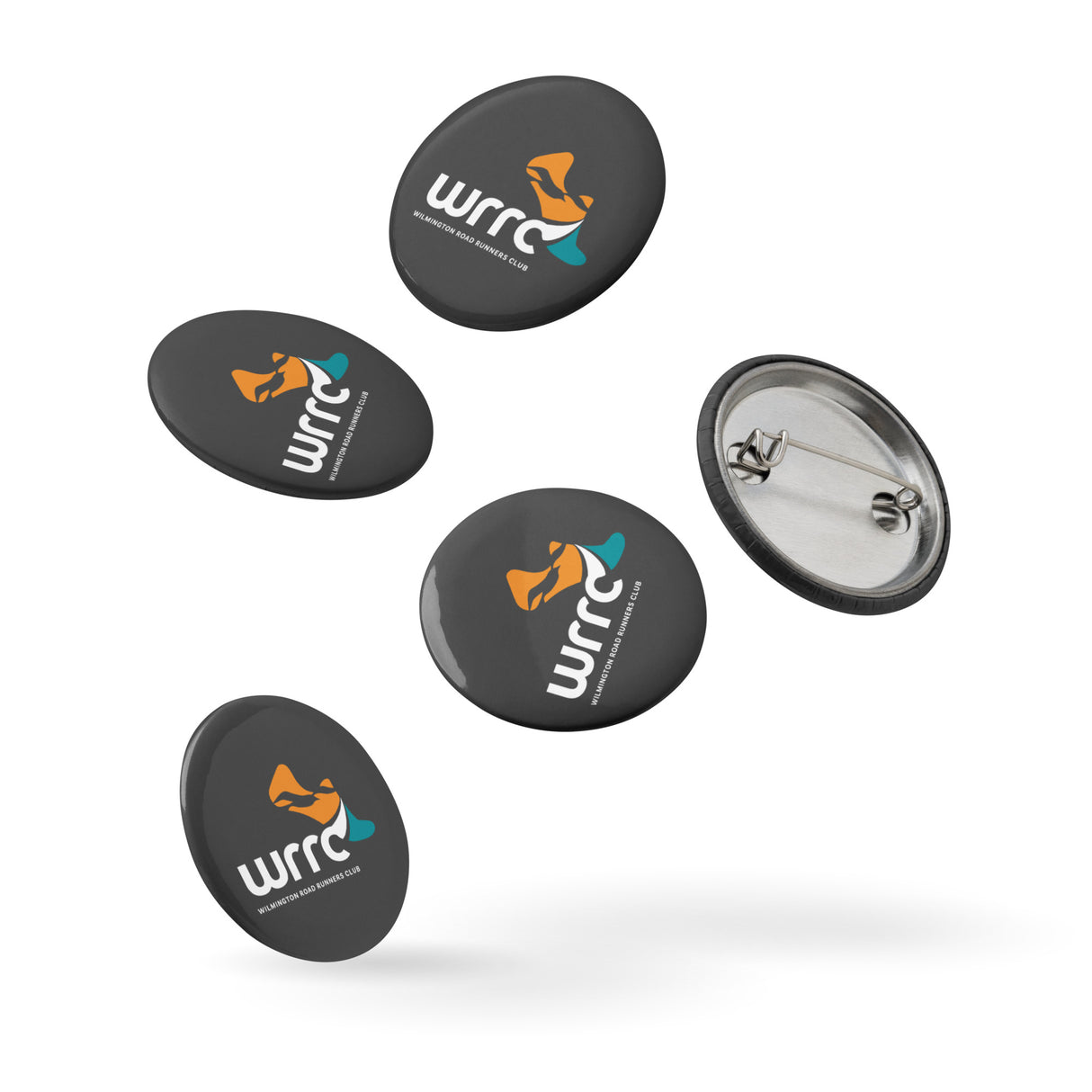 Race Bib Button Pins - Set of 5