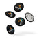 Race Bib Button Pins - Set of 5