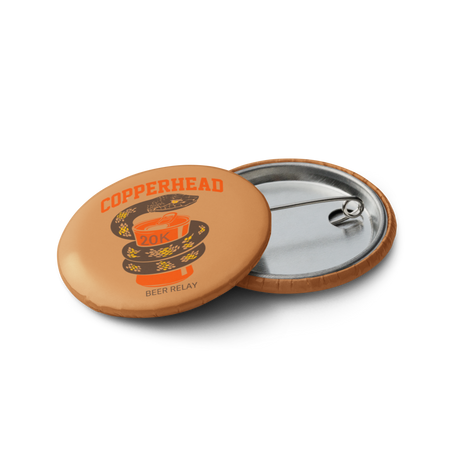 Copperhead Beer Relay Bib Button Pins - Set of 5