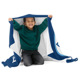 Hoggard Vikings Football Plush Fleece Blanket — Custom Name + Team Number