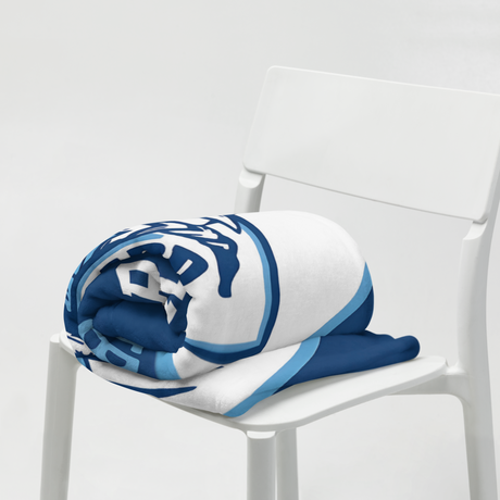 Hoggard Vikings Football Plush Fleece Blanket — Custom Name + Team Number