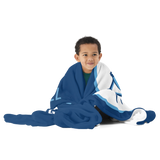 Hoggard Vikings Football Plush Fleece Blanket — Custom Name + Team Number