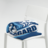 Hoggard Vikings Football Plush Fleece Blanket — Custom Name + Team Number