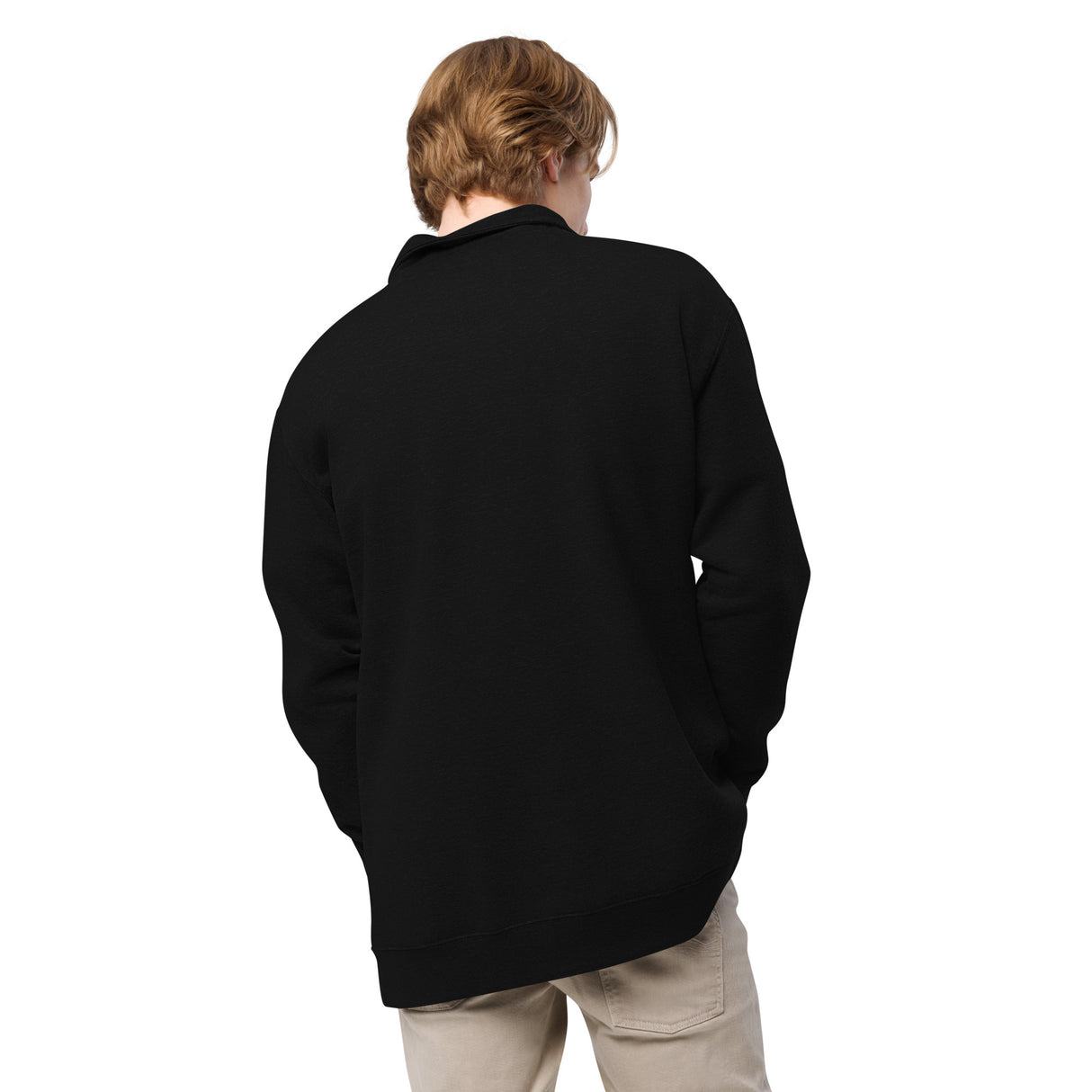 Unisex Embroidered Fleece Pullover