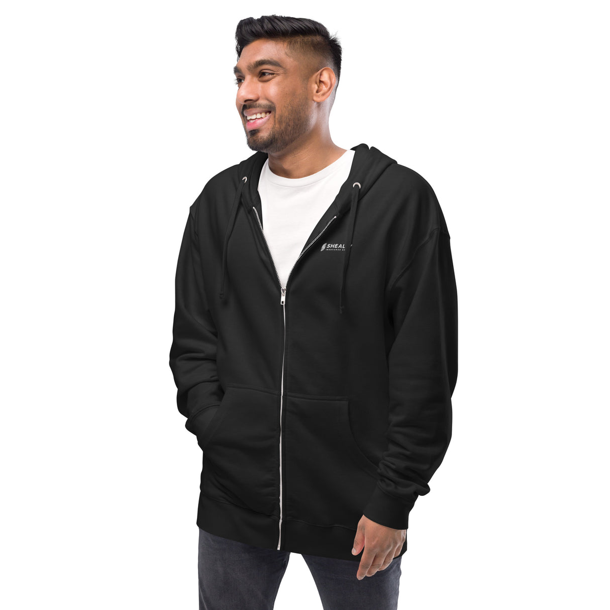 Unisex Fleece Zip Up Hoodie