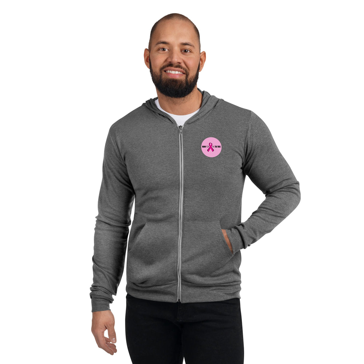 Triblend Full-Zip Lightweight Hoodie