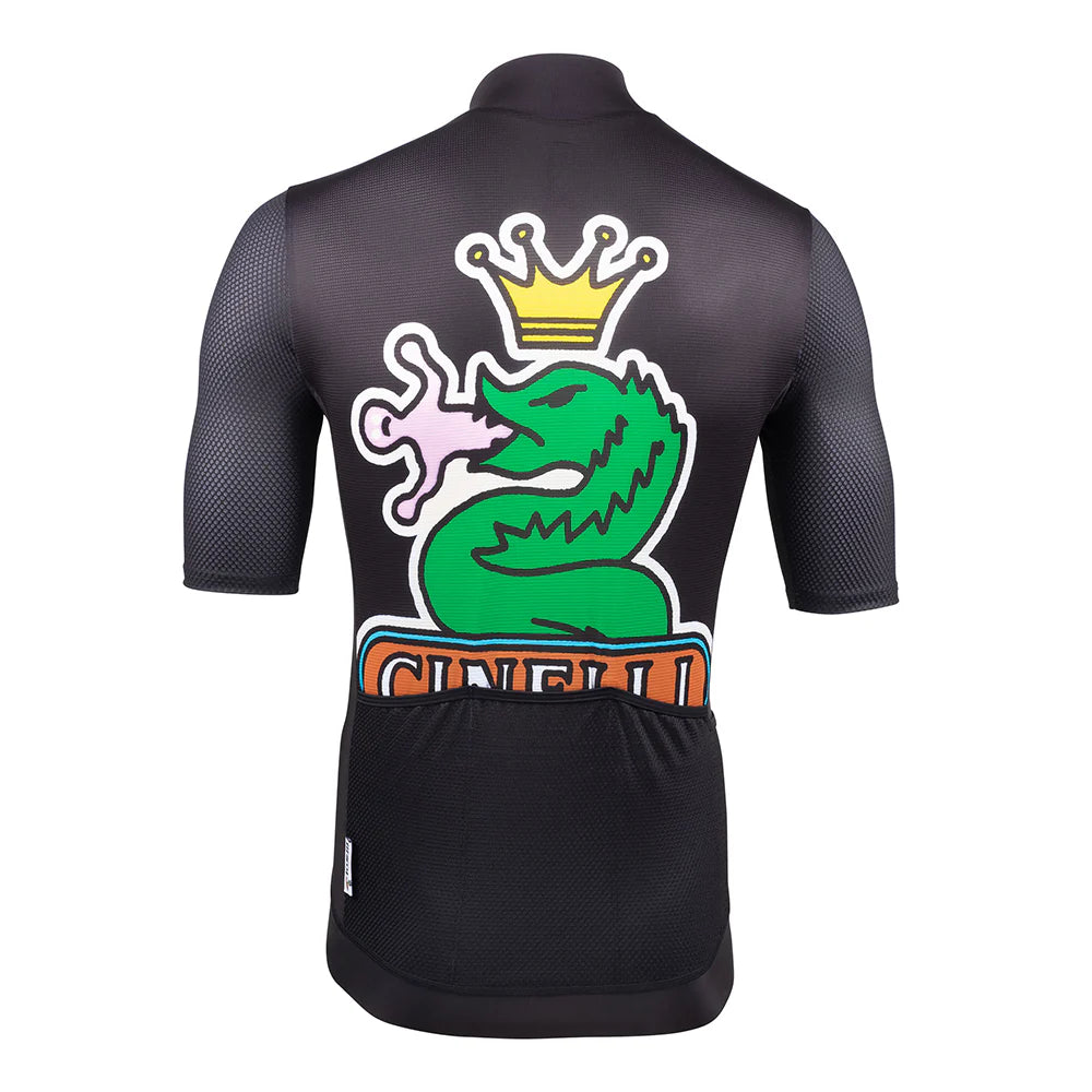 Cinelli Tempo Men's Cycling Jersey (Black "Cinelli")