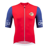 Cinelli Supercorsa Men's Cycling Jersey (Red/Blue)